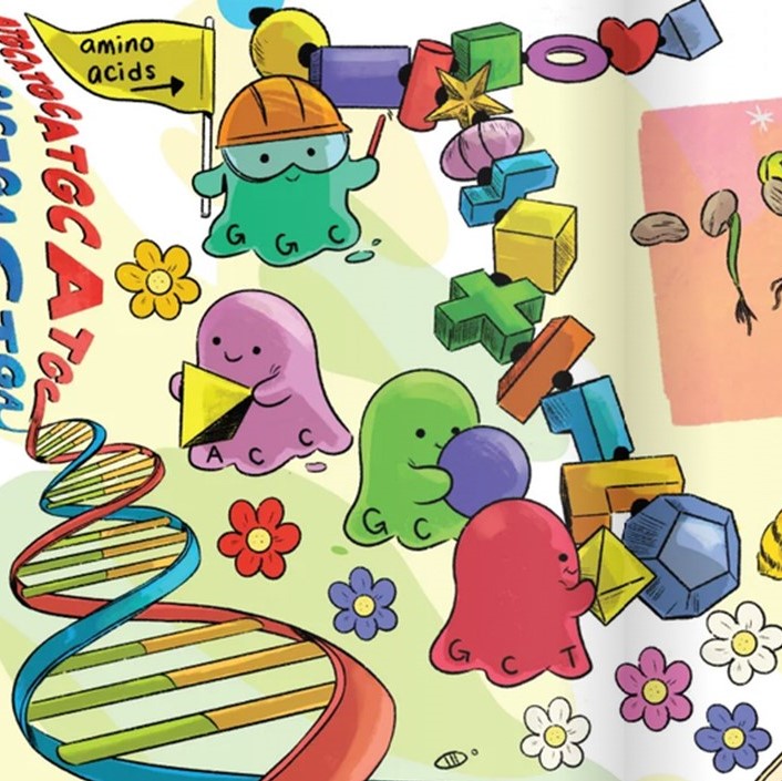 An illustration from the “Mystery of the Monkeyflower” comic book developed by Michigan State University to help teach high schoolers about genes and adaptation